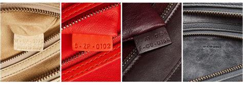 celine leather bag date code.